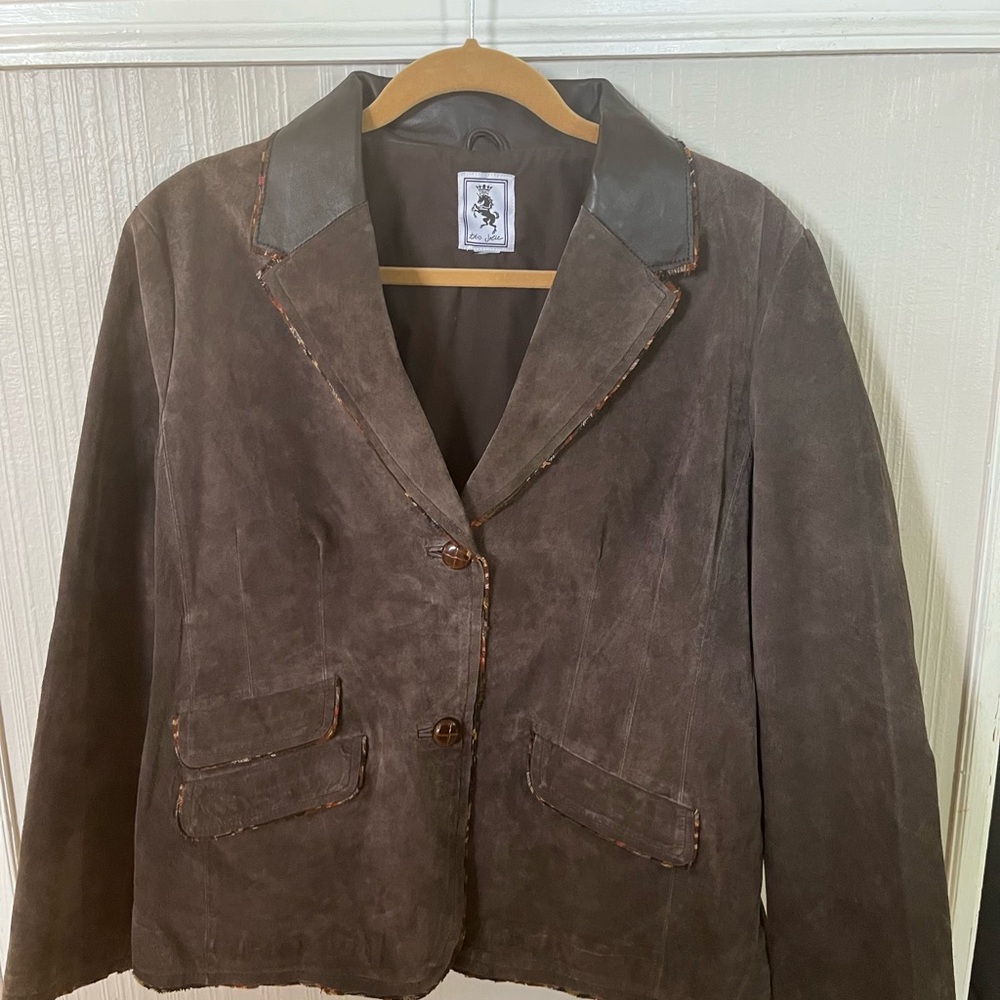 Tres Jolie Accessories Brown Corduroy Blazer